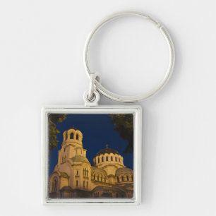 Night view of Alexander Nevski Cathedral Key Ring
