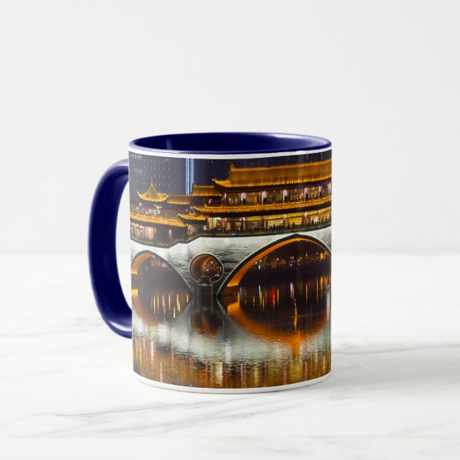 Night View of Anshun Bridge Mug (Front Left)