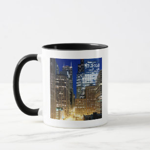 Night view of cityscape of Chicago Mug