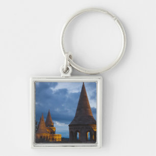 Night view of Fisherman's Bastion, Castle Hil Key Ring