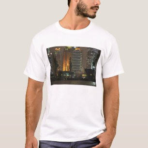 Night view of highrises in Pudong New Area by T-Shirt