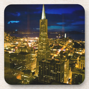 Night view of San Francisco. Coaster