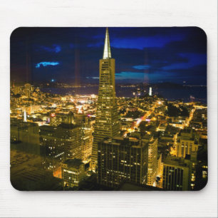 Night view of San Francisco. Mouse Mat