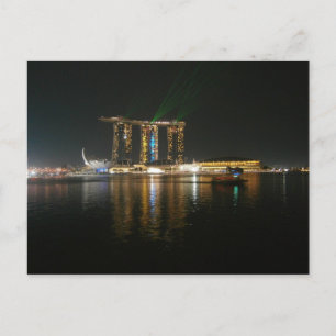 Night view of Singapore Postcard