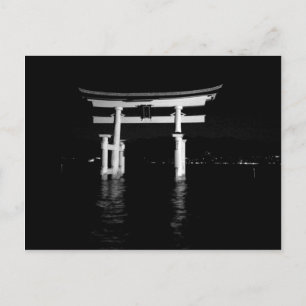Night View of Torii Postcard