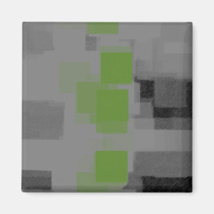 "Night Vision" Geometric Abstract Magnet