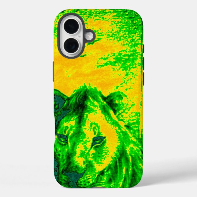 Night Vision Lion Art Fluorescent Print Case-Mate iPhone Case (Back)