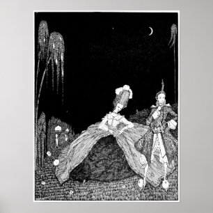 Night Walk - Vintage Image Poster