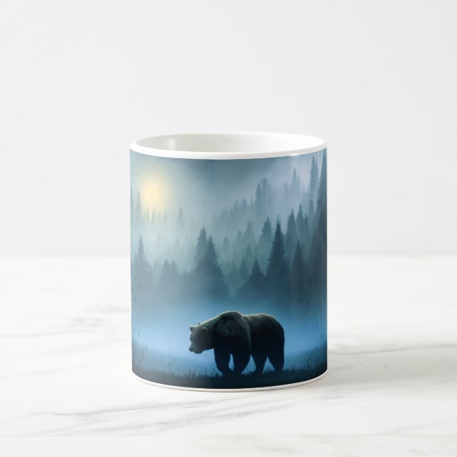 Night Wanderer Bear Coffee Mug (Center)