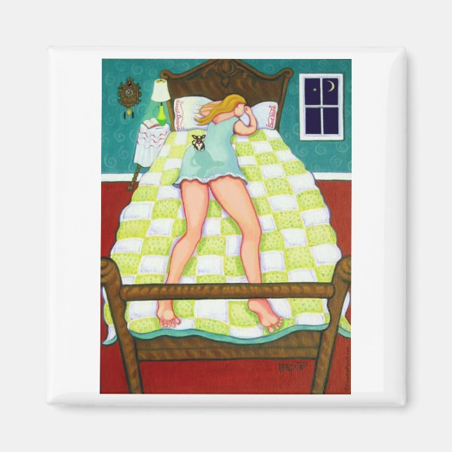 Night Watch - Chihuahua on duty Magnet (Front)