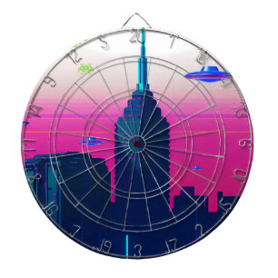 Night Waves and Vapor Daze Dartboard