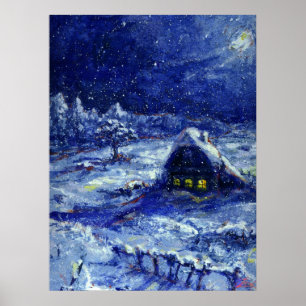 Night. Winter. Russia Poster