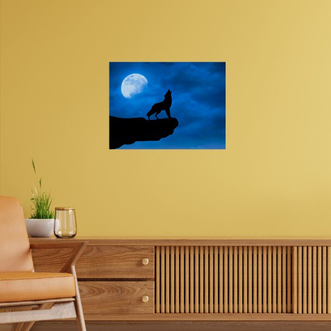 Night Wolf Poster (Living Room 2)