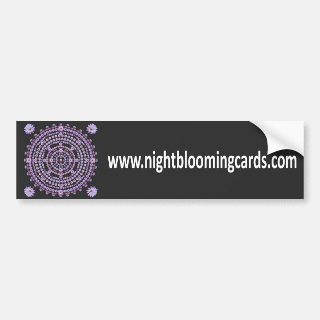 Nightblooming Cards Bumper Sticker (Front)
