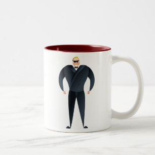 Nightclub Bouncer Two-Tone Coffee Mug
