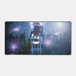 Nightclub dancing desk mat