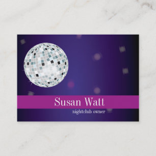 Nightclub Disco Ball Business Card