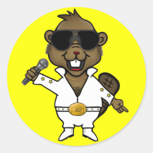 Nightclub Entertainer Classic Round Sticker