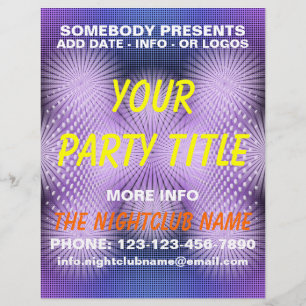nightclub party flyer
