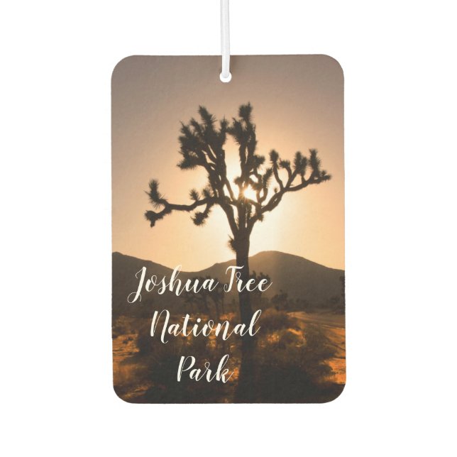 Nightfall begins at Joshua Tree Car Air Freshener (Front)