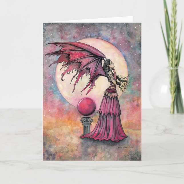 Nightfall Fantasy Fairy Art Card by Molly Harrison (Front)