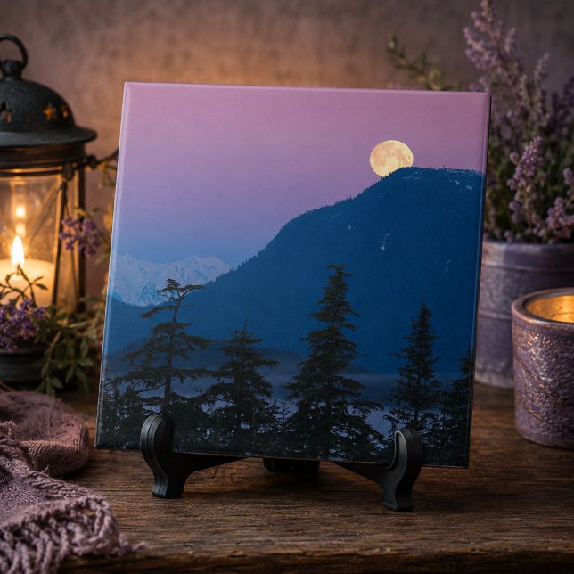 Nightfall in Alaska Tile (Nightfall in Alaska Ceramic Tile)