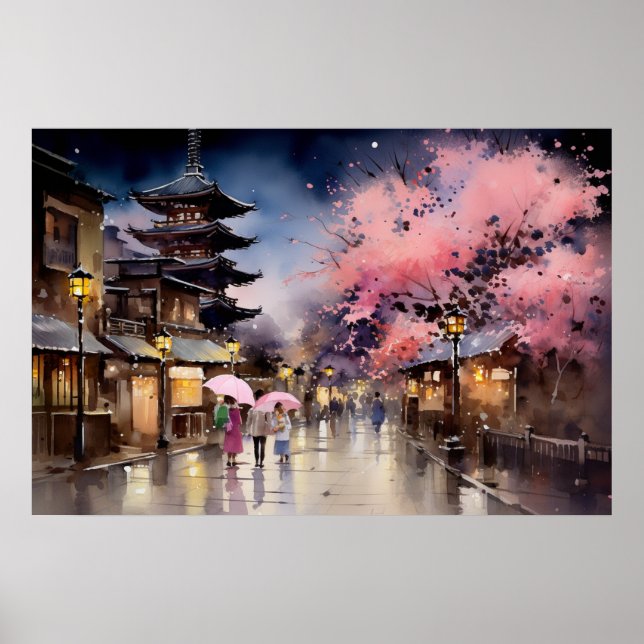 Nightfall in Gion - Art Print Collection (Front)
