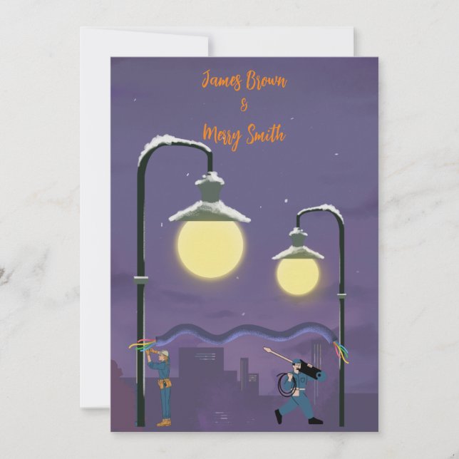 Nightfall Lovecraft wedding Invitation (Front)