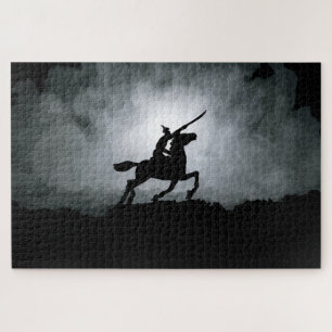Nightfall Triumph: Knight in Fog Jigsaw Puzzle