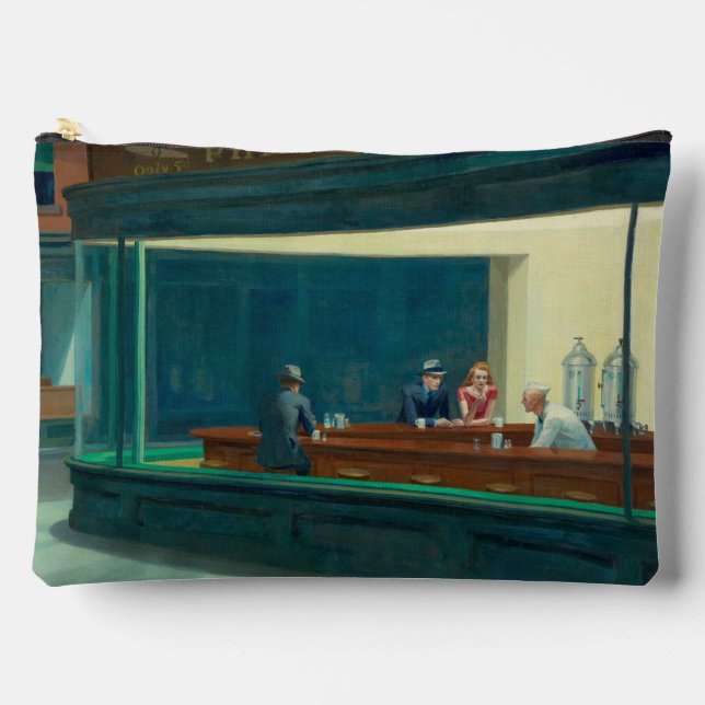 Nighthawks 1942 by Edward Hopper Accessory Pouch (Front)