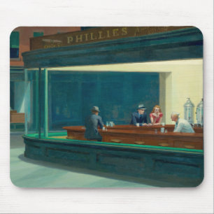Nighthawks 1942 by Edward Hopper Mouse Mat