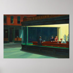 Nighthawks by Edward Hopper Poster