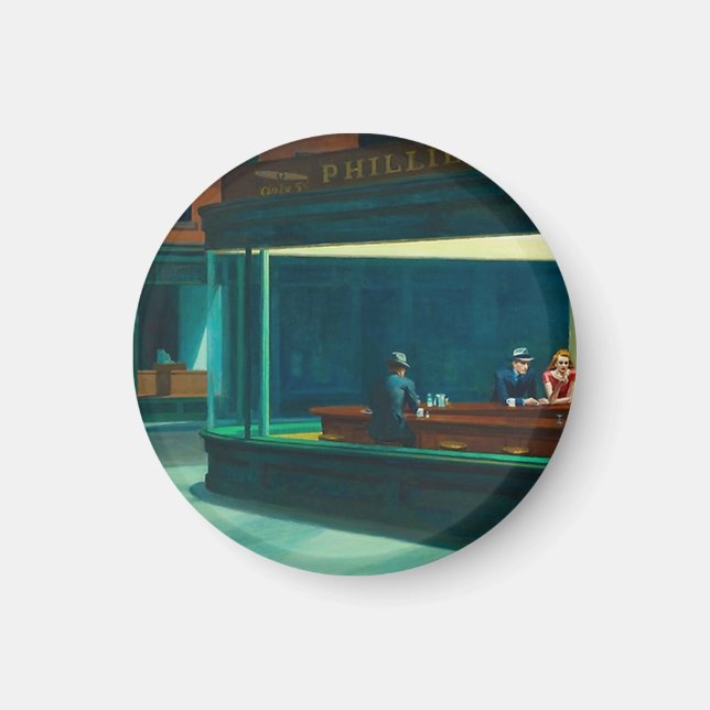Nighthawks Edward Hopper Magnet (Front)