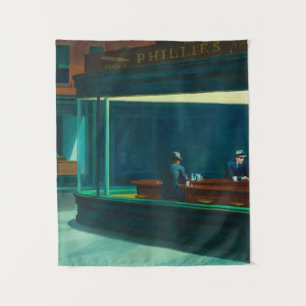 Nighthawks Edward Hopper Tapestry