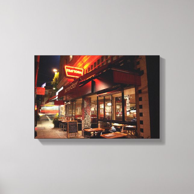 "Nighthawks" in San Francisco Canvas Print (Front)