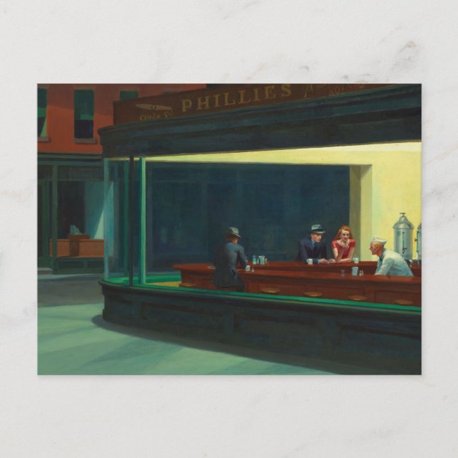 Nighthawks painting by Edward Hopper  Postcard (Front)