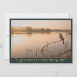 Nightingale at Dawn—Psalm 98:4–5 Biblical Art Invitation