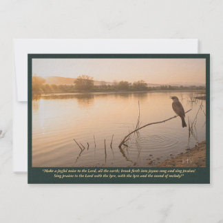Nightingale at Dawn—Psalm 98:4–5 Biblical Art Invitation