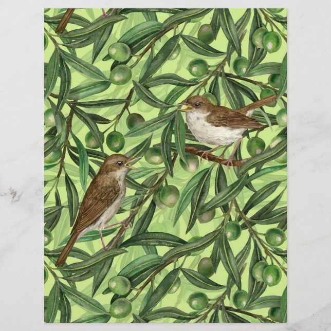 Nightingales in the olive tree 2 (Front)