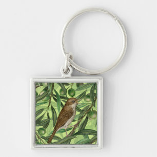 Nightingales in the olive tree 2 key ring
