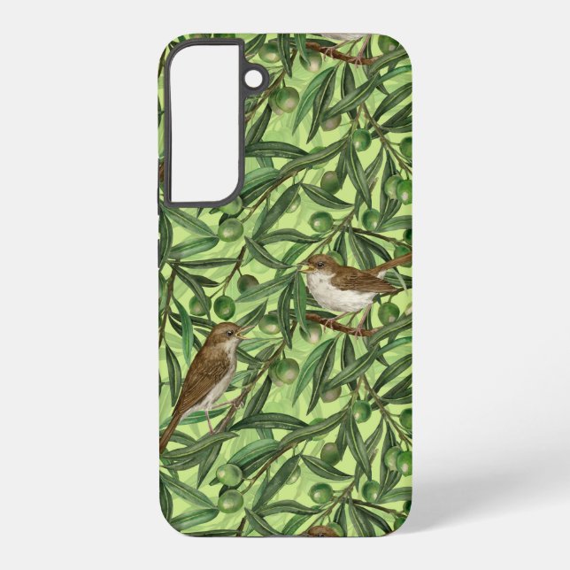 Nightingales in the olive tree 2 samsung galaxy s22+ case (Back)