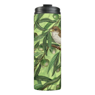 Nightingales in the olive tree 2 thermal tumbler