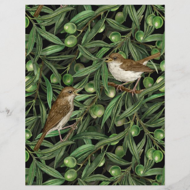 Nightingales in the olive tree 3 (Front)