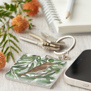 Nightingales in the olive tree key ring