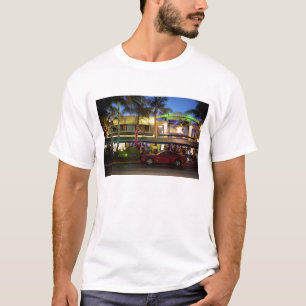 Nightlife on Ocean Drive, South Beach, Miami T-Shirt
