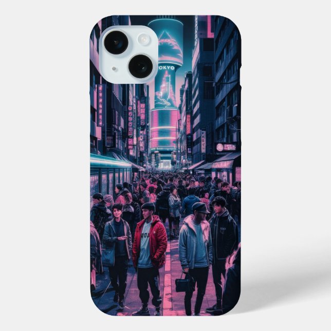 Nightlife on the Streets of Tokyo Case-Mate iPhone Case (Back)