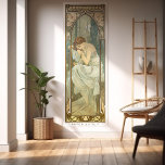 Nightly Rest Art Nouveau Poster Set 1/4 by Mucha<br><div class="desc">Bring a touch of Art Nouveau elegance to your home with this set of four decorative panels by Alphonse Mucha. Originally published in 1899 by F. Champenois in Paris, each panel represents a different time of day, with "Nightly Rest" offering a tranquil scene of a woman asleep in a bed...</div>