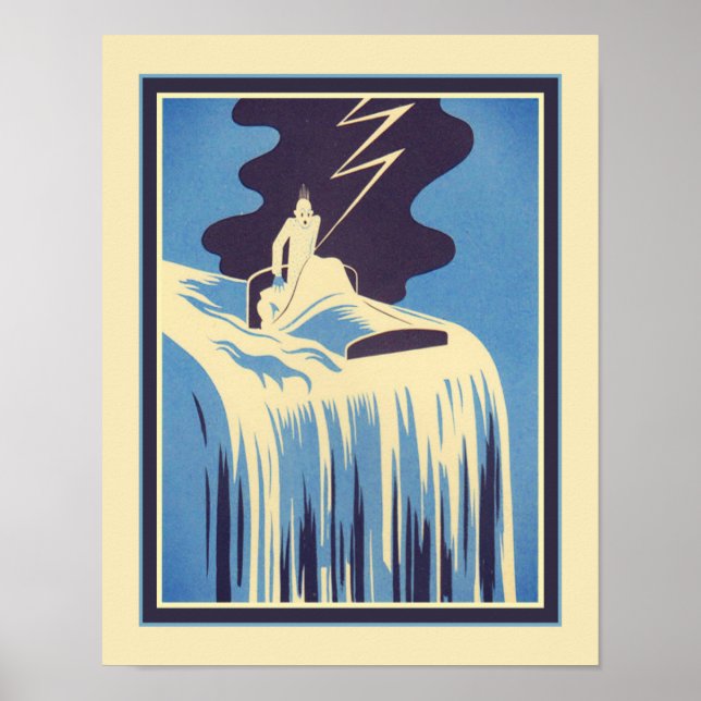 "Nightmare" 1930 Art Deco Print (Front)