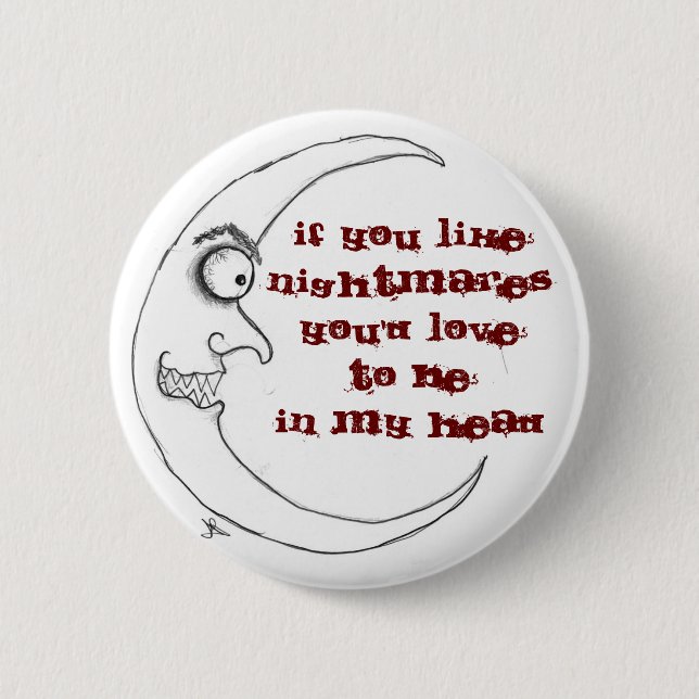 Nightmare 6 Cm Round Badge (Front)