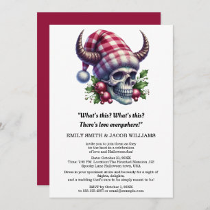 Nightmare Before Christmas Wedding  Invitation